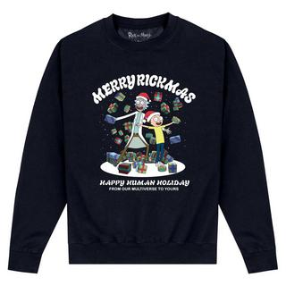 Rick And Morty Rick and Morty Merry Rickmas Weihnachtsdesign Sweatshirt  