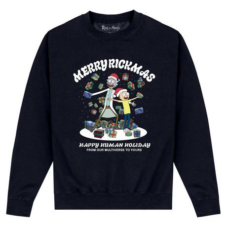 Rick And Morty Rick and Morty Merry Rickmas Weihnachtsdesign Sweatshirt  
