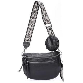 Only-bags.store 3-in-1 Umhängetasche mit Reissverschluss und verstellbarem breitem Riemen  