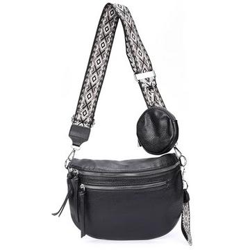 Umhängetasche, 3-in-1-Umhängetasche, Gürteltasche mit Reißverschluss und verstellbarem breiten Riemen