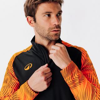 KIPSTA  Sweatshirt  Fussball halber Reissverschluss Polyester mit Muster 