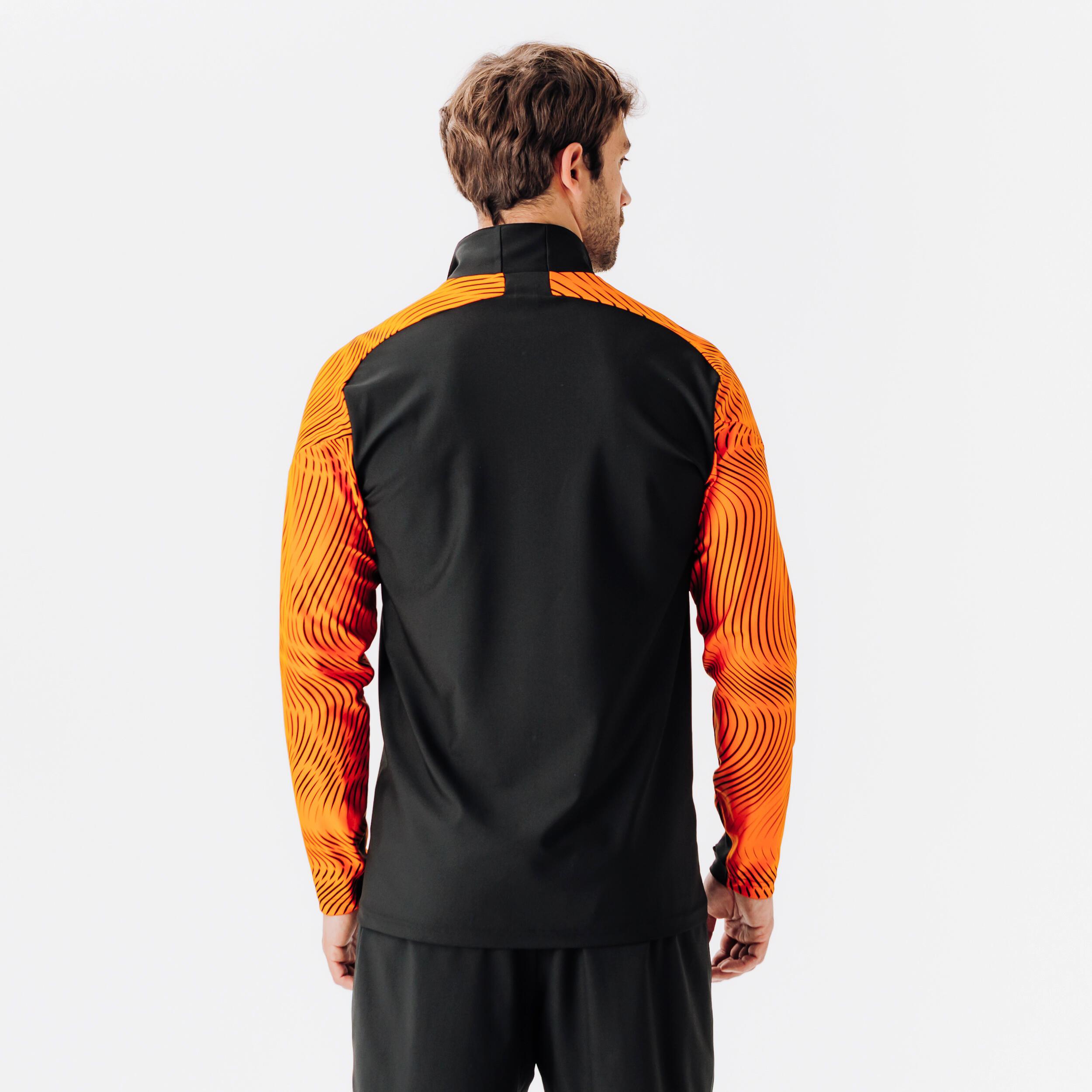 KIPSTA  Sweatshirt  Fussball halber Reissverschluss Polyester mit Muster 