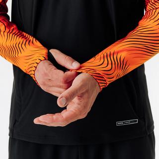 KIPSTA  Sweatshirt  Fussball halber Reissverschluss Polyester mit Muster 