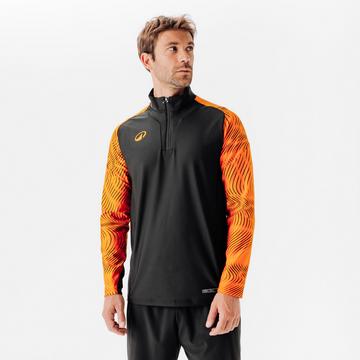 Sweatshirt  Fussball halber Reissverschluss Polyester mit Muster