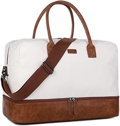 Only-bags.store  Segeltuch Reisetasche Wochenendtasche Canvas Travel Duffel Weekender Tasche Handgepäck mit 