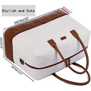 Only-bags.store  Segeltuch Reisetasche Wochenendtasche Canvas Travel Duffel Weekender Tasche Handgepäck mit 