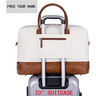 Only-bags.store  Segeltuch Reisetasche Wochenendtasche Canvas Travel Duffel Weekender Tasche Handgepäck mit 