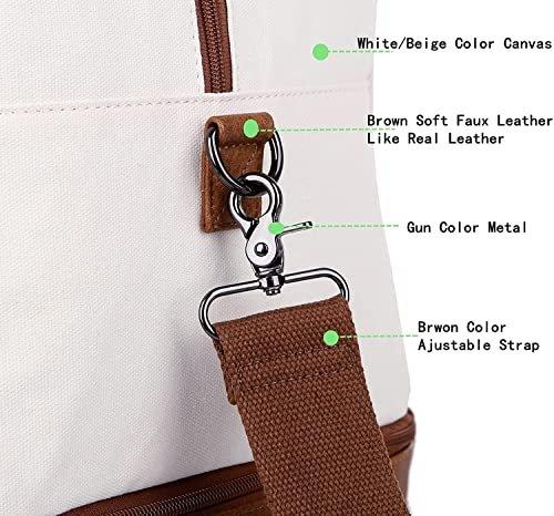 Only-bags.store Segeltuch Reisetasche Wochenendtasche mit Kulturbeutel  