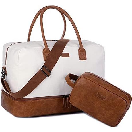 Only-bags.store  Segeltuch Reisetasche Wochenendtasche Canvas Travel Duffel Weekender Tasche Handgepäck mit 