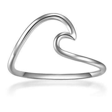 Femme Bague en argent Vague