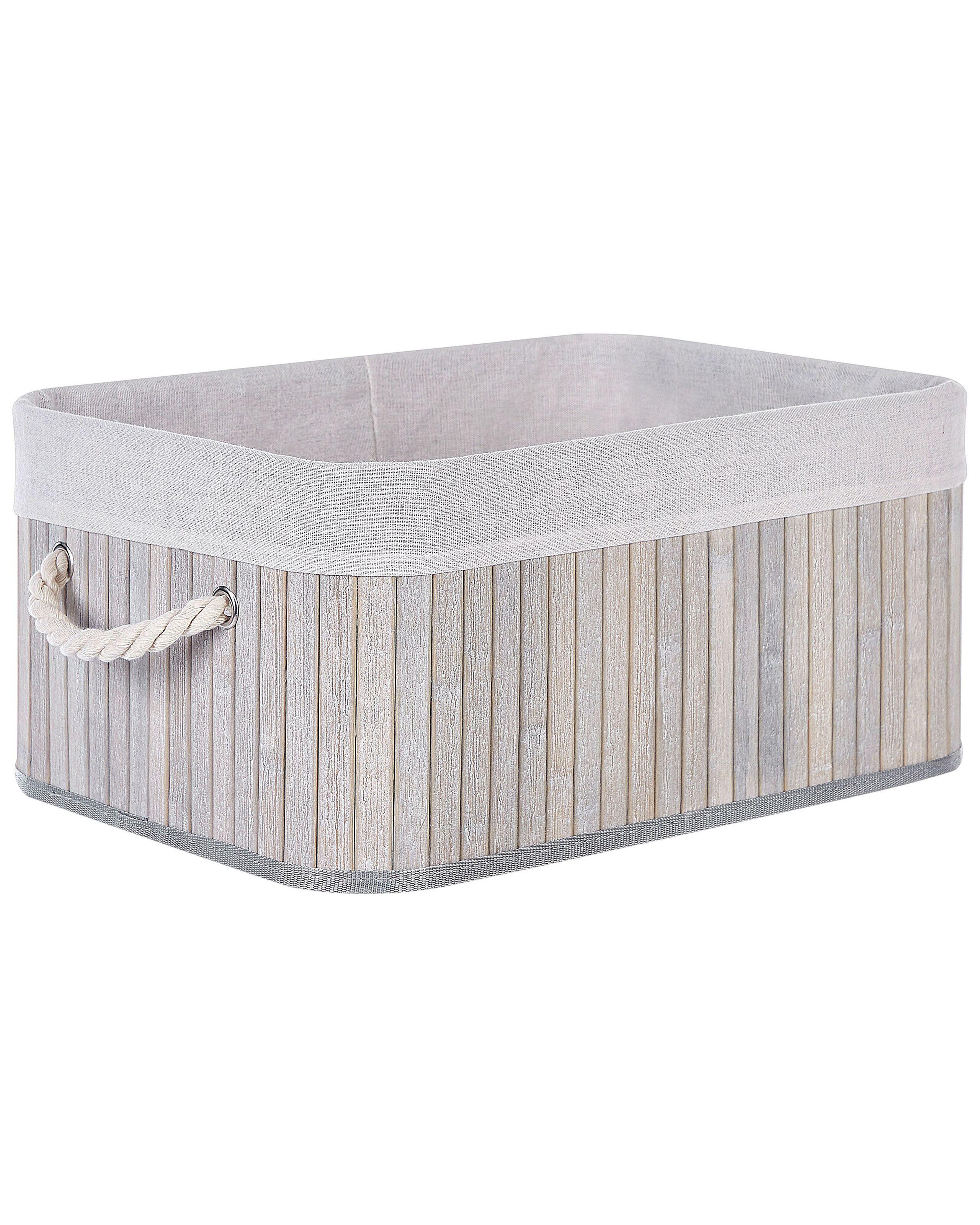 Beliani Korb aus Bambusholz Boho TALPE  