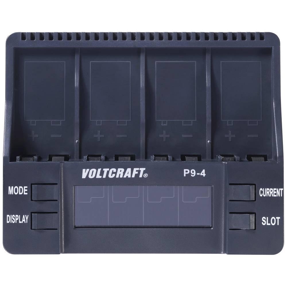 VOLTCRAFT  P9-4 Caricatore per batterie rettangolari 9V NiCd, NiMH, LiIon Blocco da 9 V 