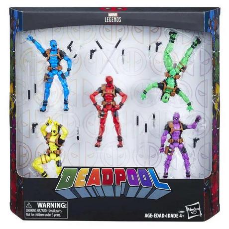 Hasbro  Marvel Deadpool Rainbow Squad Exclusive Action Figure 5-Pack [Solo, Terror, Slapstick, Foolkiller & Deadpool] 