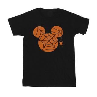 MICKEY MOUSE Halloween T-Shirt Ragnatela  