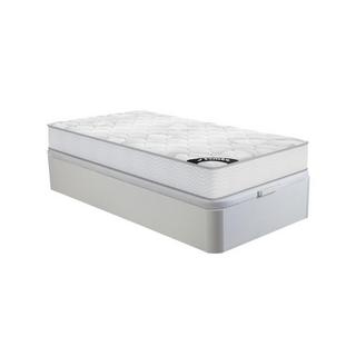 Ysmée Set aus Bettgestell mit Bettkasten + Taschenfederkernmatratze - 90 x 190 cm - Stärke 20 cm - Weiß - SONGE von YSMÉE  