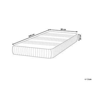 Beliani Matelas en mousse à mémoire de forme en gel en Mousse de polyuréthane HAPPINESS  