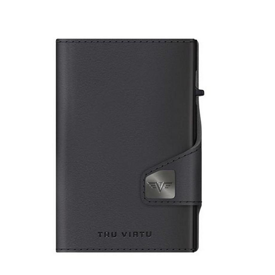 Tru Virtu Click & Slide Vegan Bio Apple Wallet Schwarz  