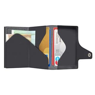 Tru Virtu Click & Slide Vegan Bio Apple Portefeuille Noir  