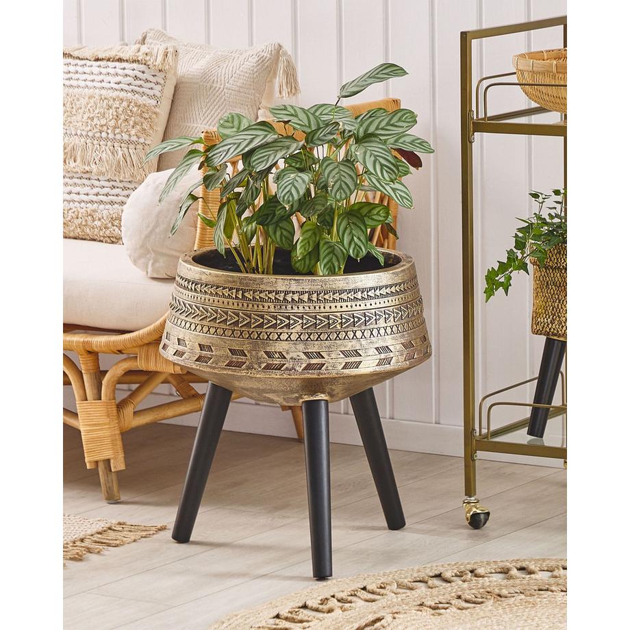 Beliani Vaso per piante rialzato en Fibra d\'argilla Retrò VARDIANI  