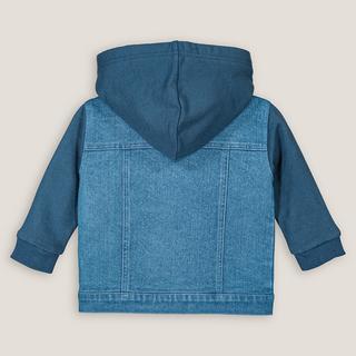 La Redoute Collections  Veste en jean et molleton à capuche 