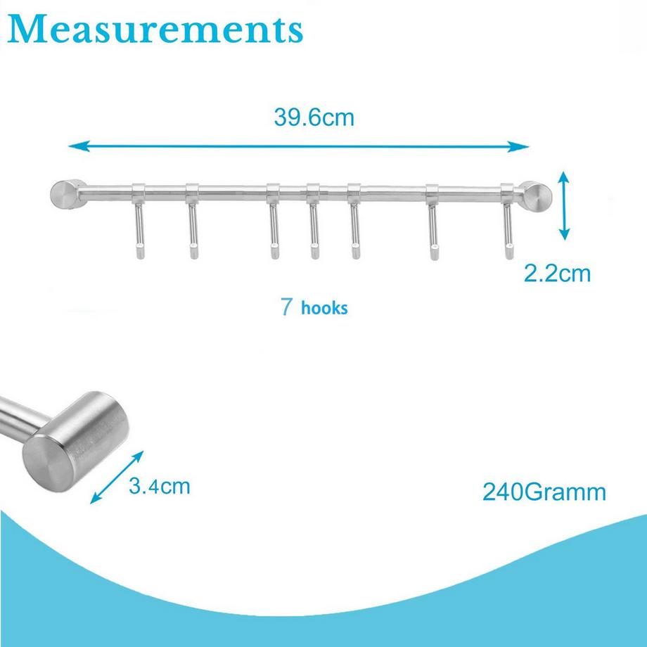 Intirilife Barre De Suspension De Cuisine  
