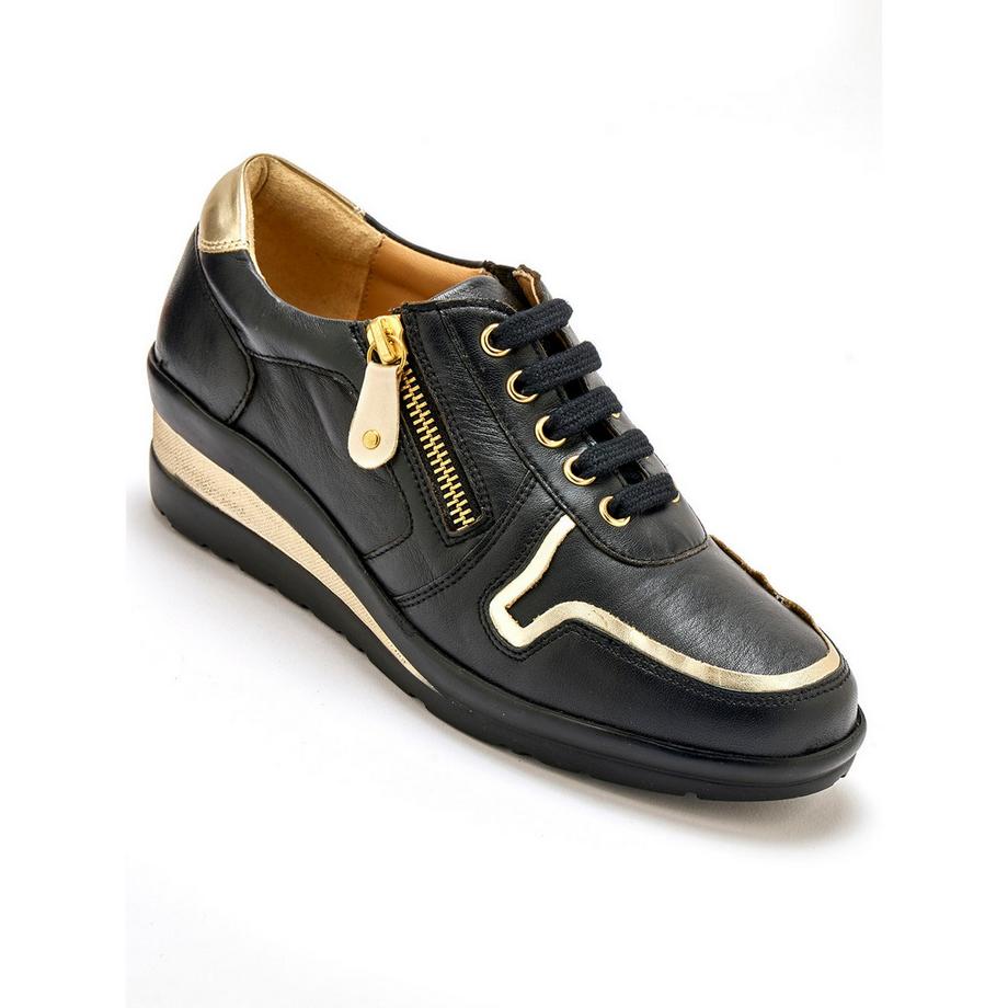 Pédiconfort Reissverschluss und Schnürsenkel Derby Schuhe  