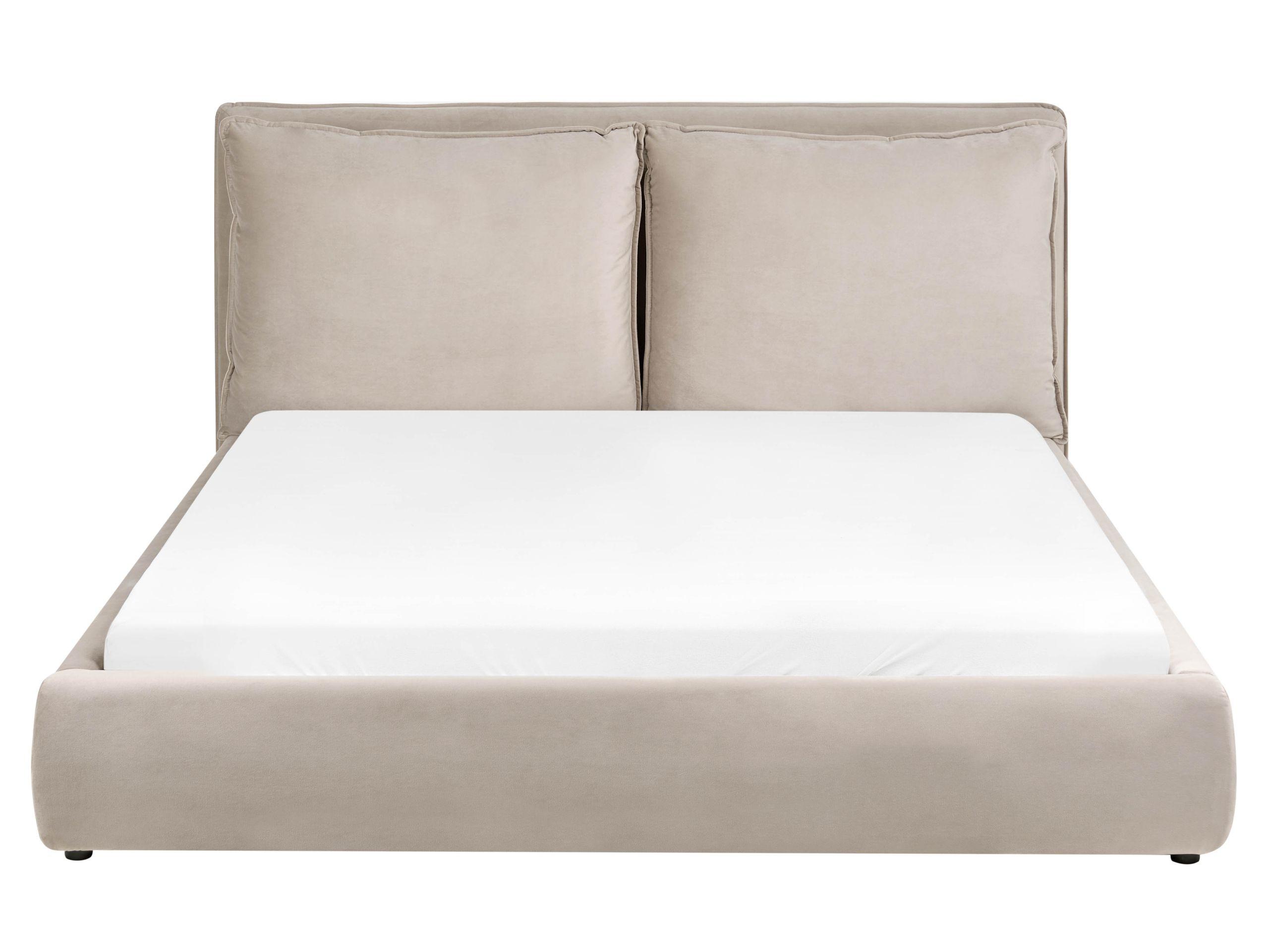 Beliani Letto en Velluto Scandinavo BAJONNA  