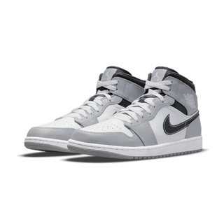 NIKE  Air Jordan 1 Mid Light Smoke  Anthracite (GS) 