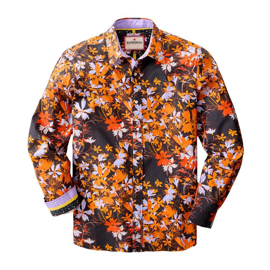 Joe Browns Langärmeliges Hemd mit floralem Print  