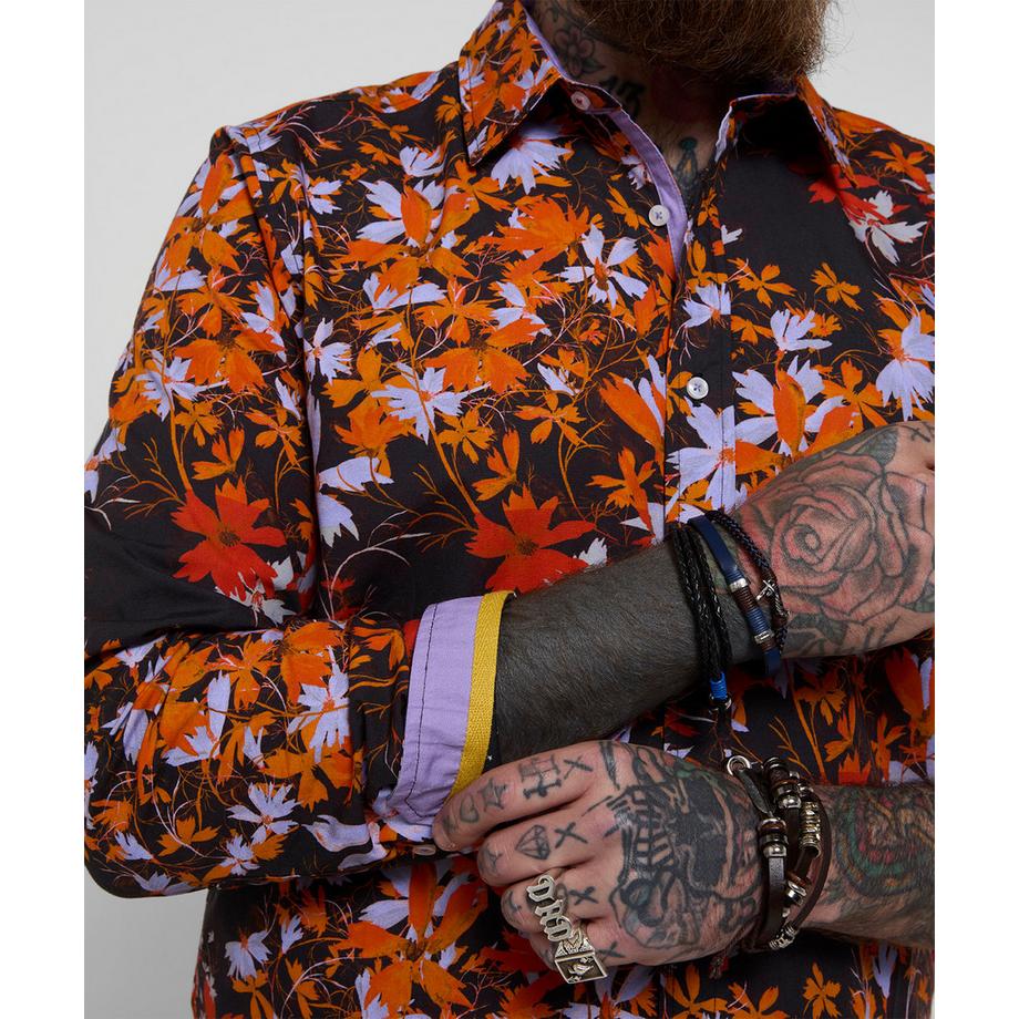 Joe Browns Langärmeliges Hemd mit floralem Print  