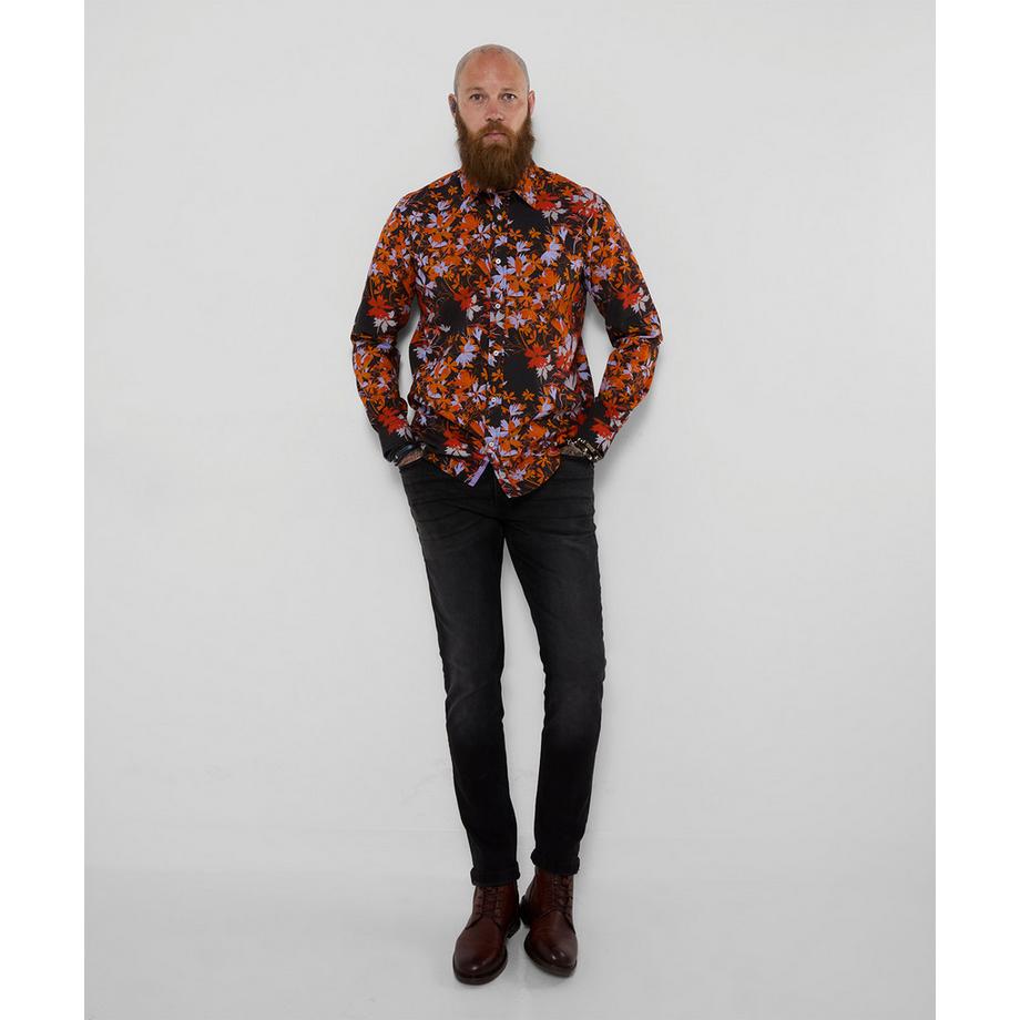 Joe Browns Langärmeliges Hemd mit floralem Print  