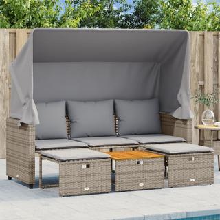 VidaXL Canapé de jardin rotin synthétique  