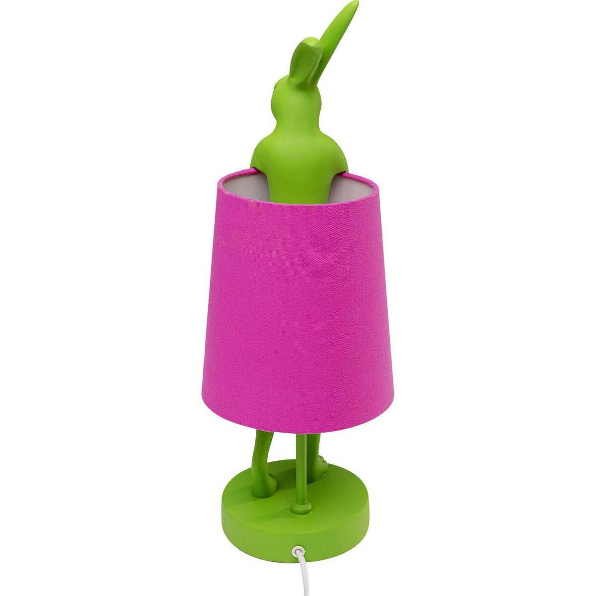 KARE Design Lampe de table Animal Rabbit vert rose 50  