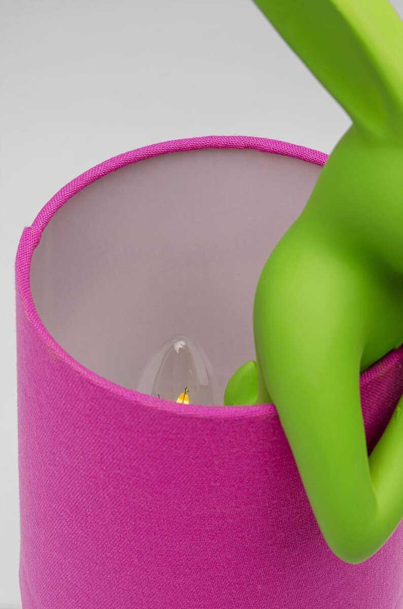 KARE Design Lampe de table Animal Rabbit vert rose 50  