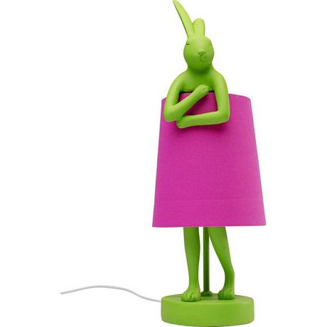 KARE Design Lampe de table Animal Rabbit vert rose 50  