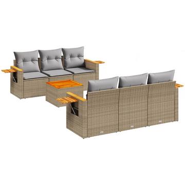 Garten sofagarnitur poly-rattan