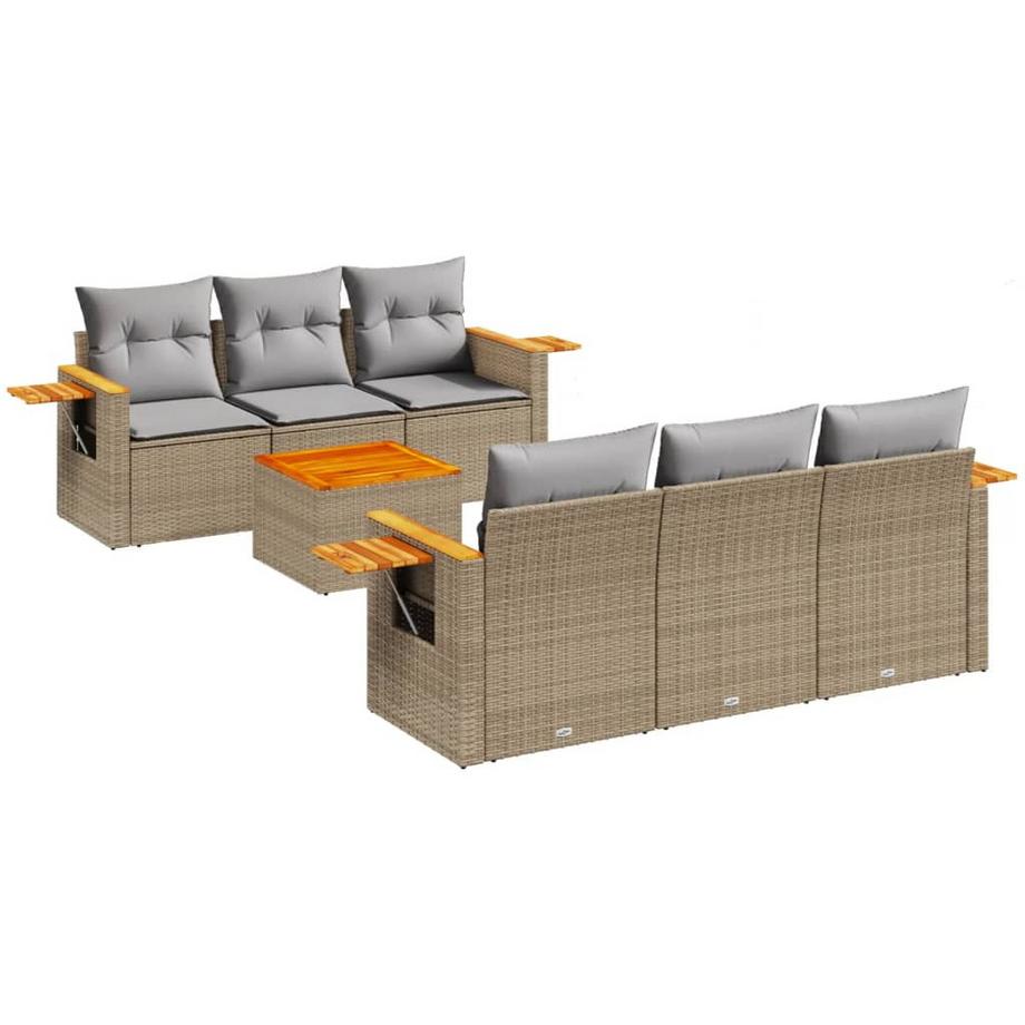 Garten sofagarnitur poly-rattan