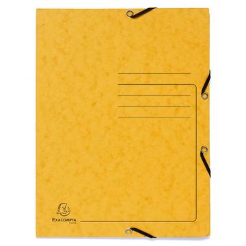 Chemise à élastique 3 rabats carte lustrée 355gm2 - A4 - x 25