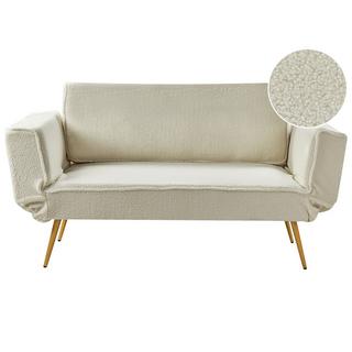 Beliani Schlafsofa aus Bouclé Modern SAARELA  