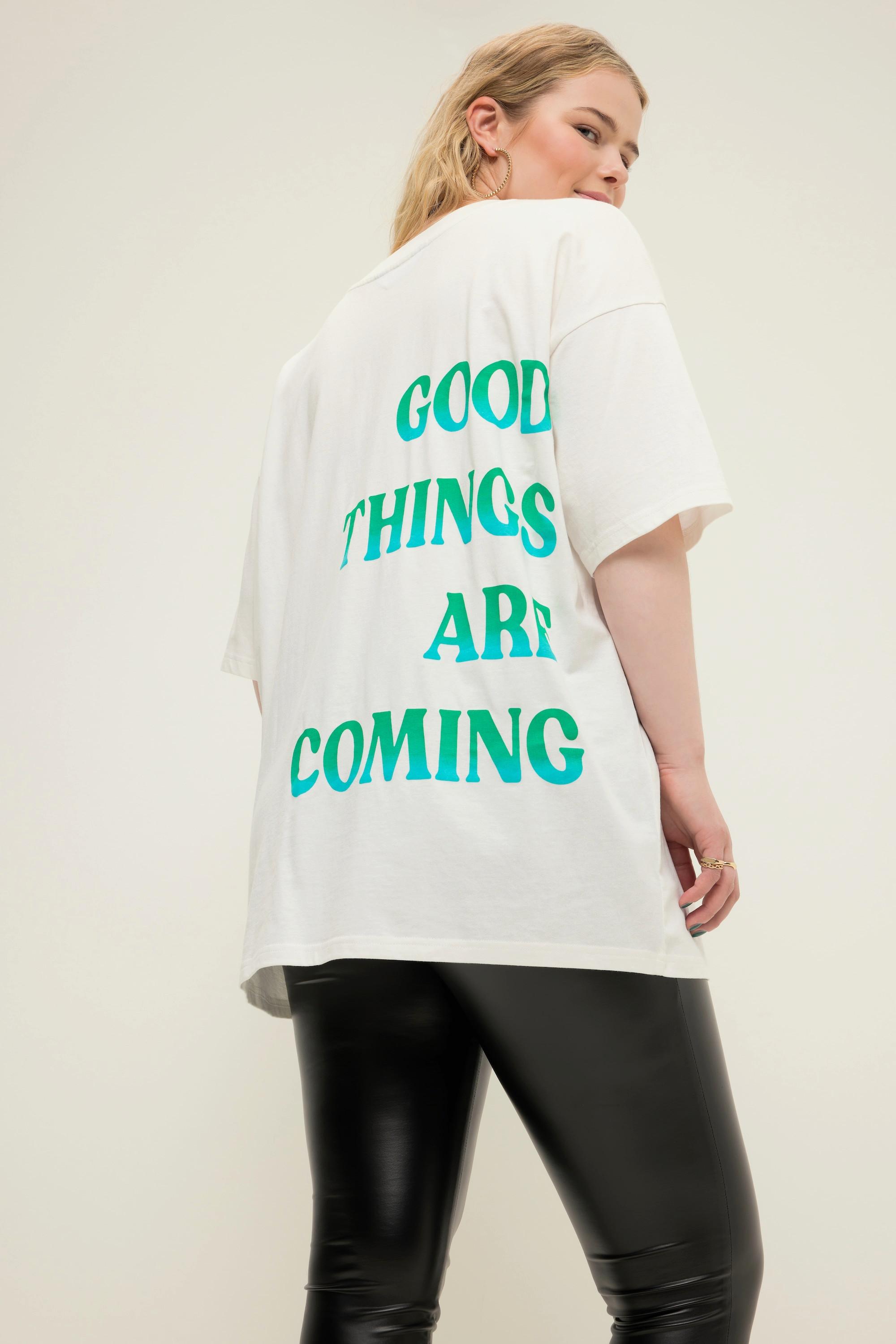 Studio Untold  Oversize-Shirt, Rundhals, Big Back Print 