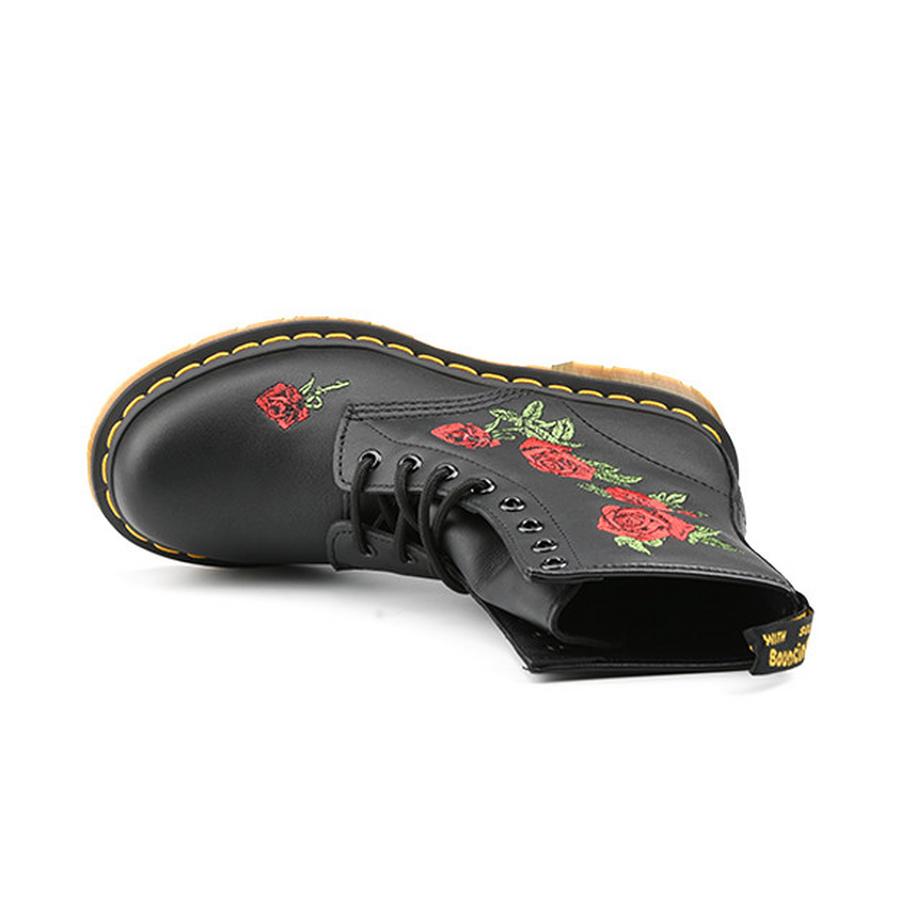 Dr.Martens Vonda 1460-36 Bottes Brodées de Roses  
