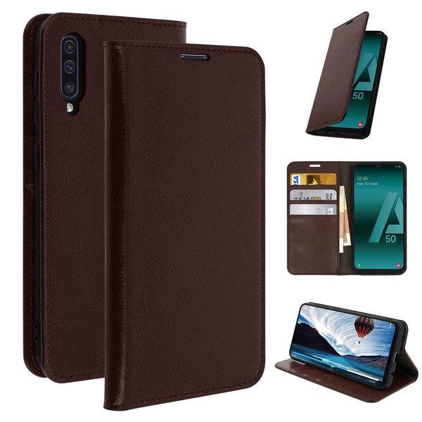 Avizar  Cover Echtleder Samsung Galaxy A50 Braun 