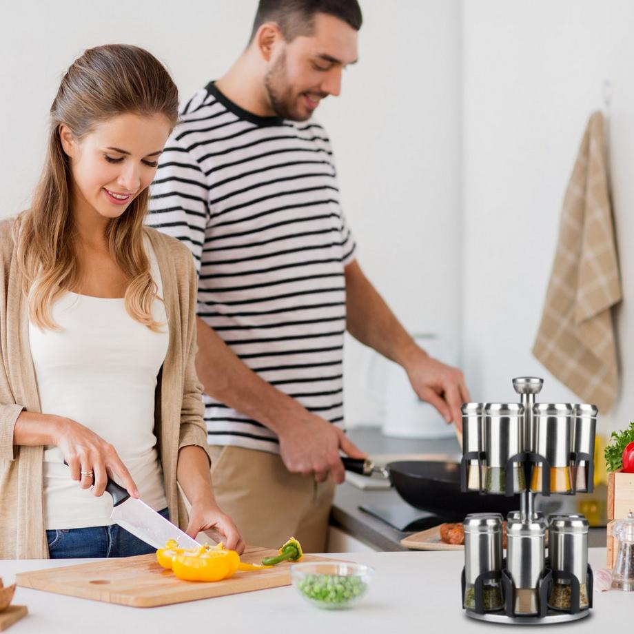 B2X Gewürzregal mit 12 Gläsern  