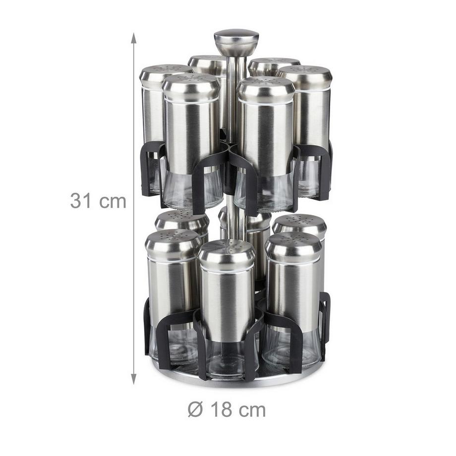 B2X Gewürzregal mit 12 Gläsern  