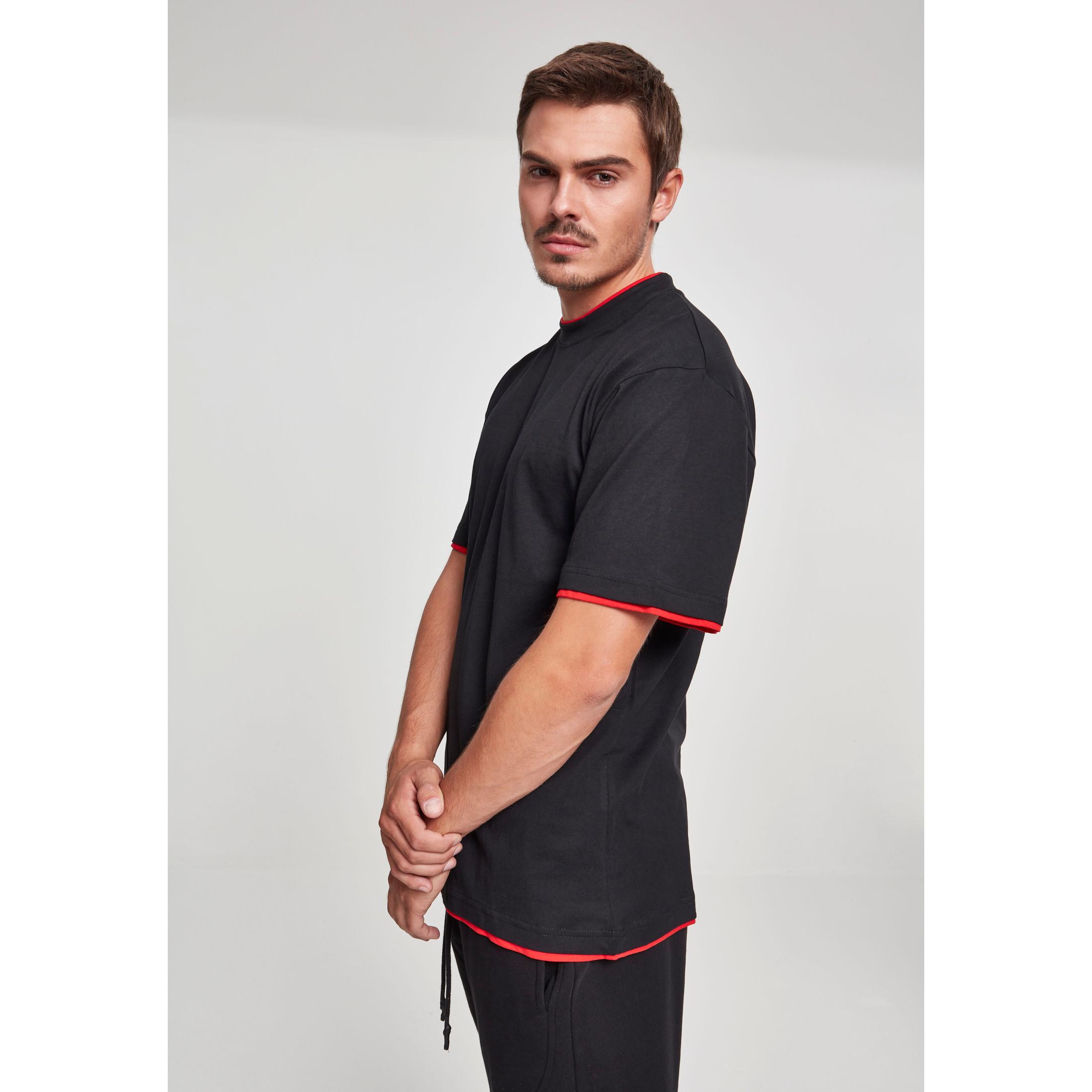 URBAN CLASSICS T-Shirt Kontrastbesatz  