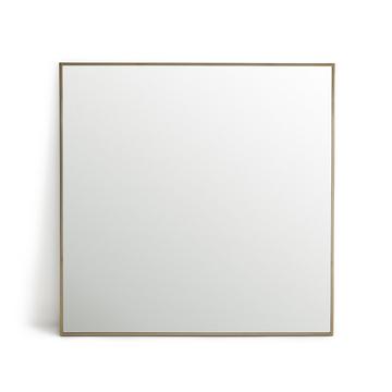 Miroir métal acier laiton vieilli H80 cm