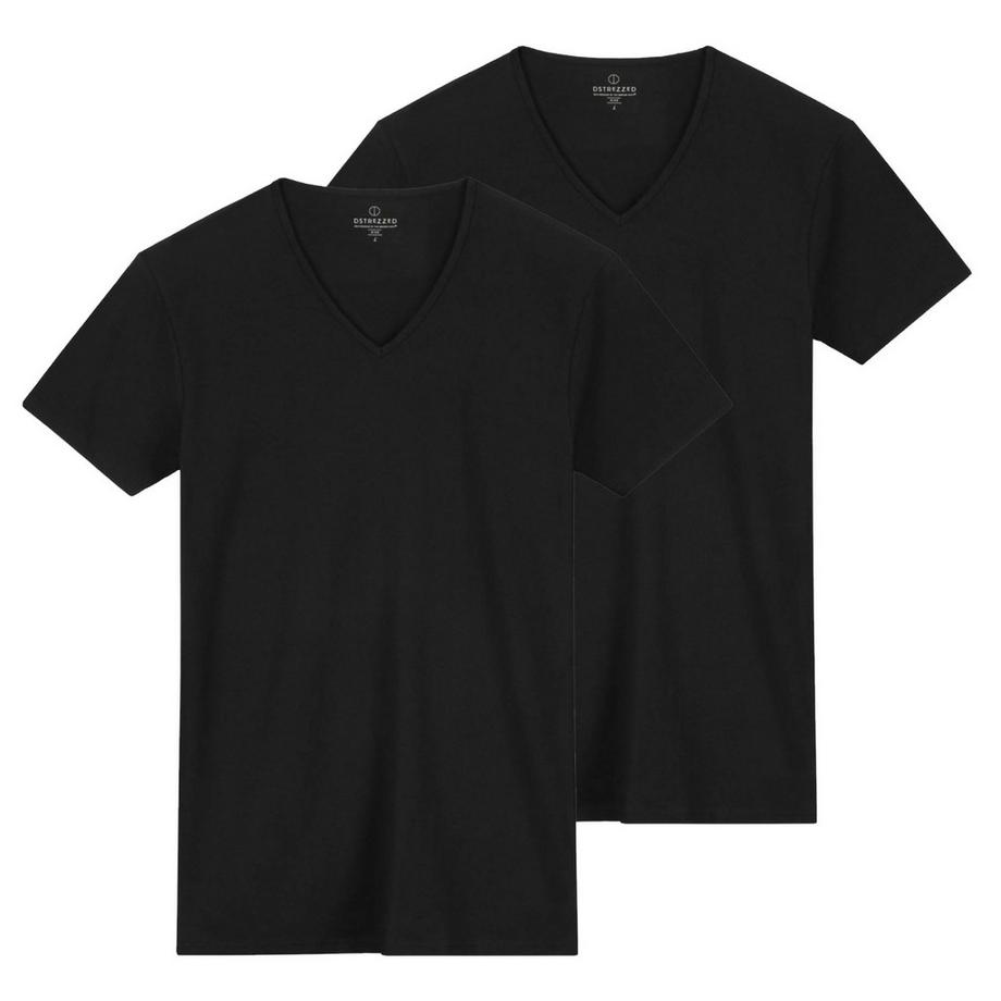 Maglietta Uomini Confezione da 2 Aderente alla figura-Eastwood 2 Pack V-Neck Tee Bamboo Blend