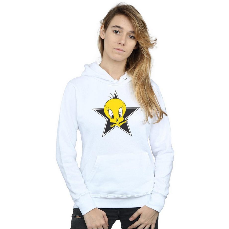 LOONEY TUNES Tweety Pie Star Felpa con cappuccio  
