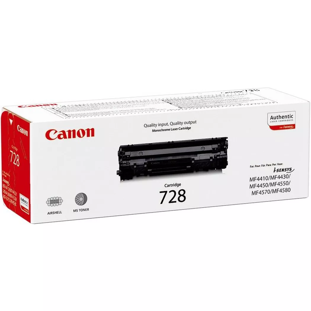Canon – Toner-Modul 728 schwarz 3500B002 MF 4410/4580 2100 Seiten, Schwarz, One Size