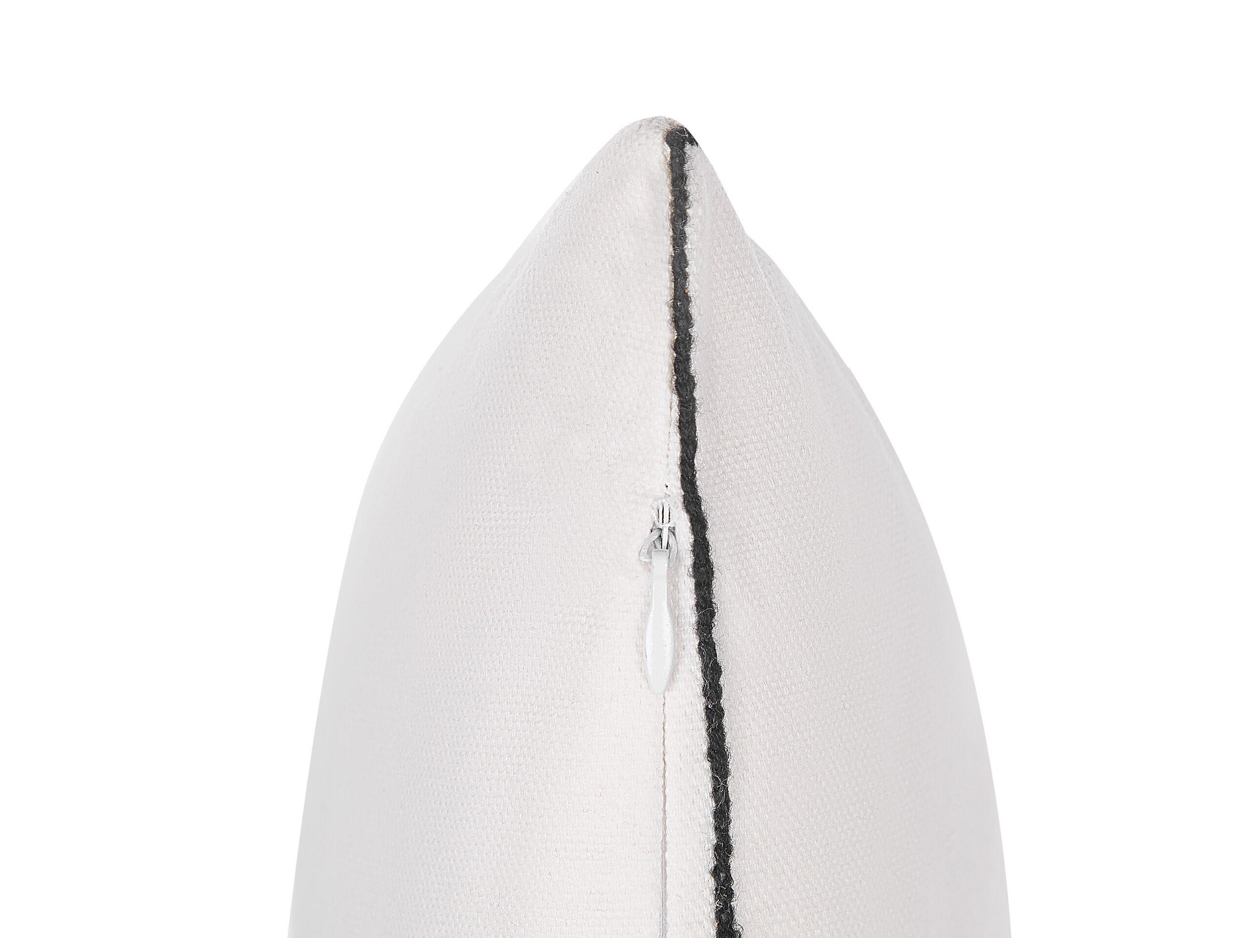 Beliani Lot de 2 coussins décoratifs en Coton Traditionnel SHADRACK  